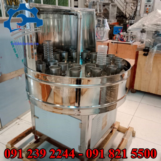 Máy rửa chai công nghiệp 24 vòi – Máy sục rửa chai lọ thủy tinh, nhựa tự động