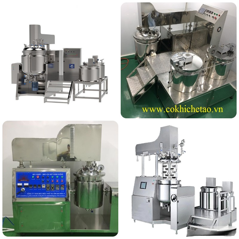 Dây chuyền sản xuất mỹ phẩm tự động - Máy nhũ hóa hút chân không