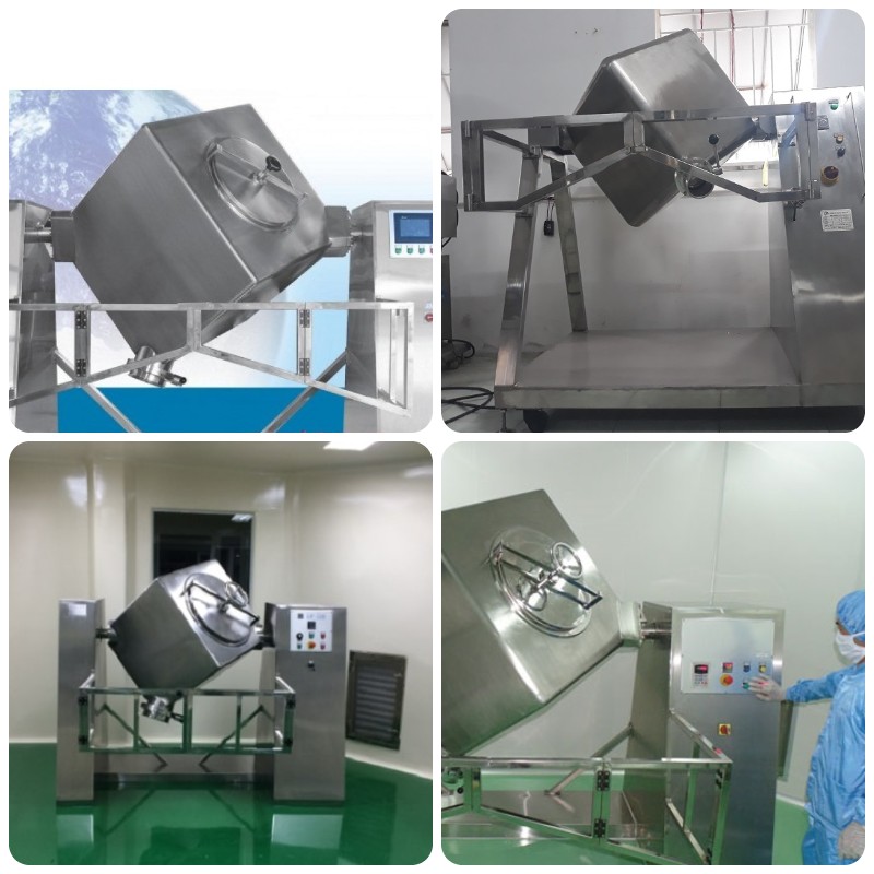 Máy trộn bột hình lập phương, máy trộn công suất lớn