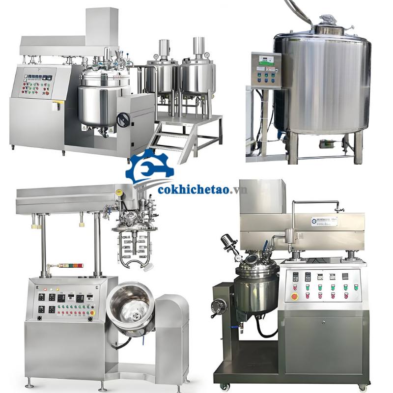 Bồn Khuấy Trộn Gia Nhiệt, Bồn Khuấy Nhũ Hoá Mỹ Phẩm