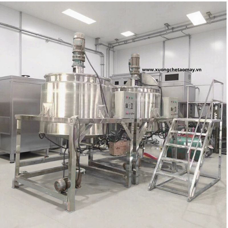 Bồn khuấy trộn hóa chất công nghiệp – Bồn khuấy trộn mỹ phẩm