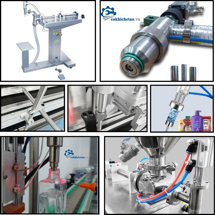 Chi tiết máy chiết rót chất lỏng tự động