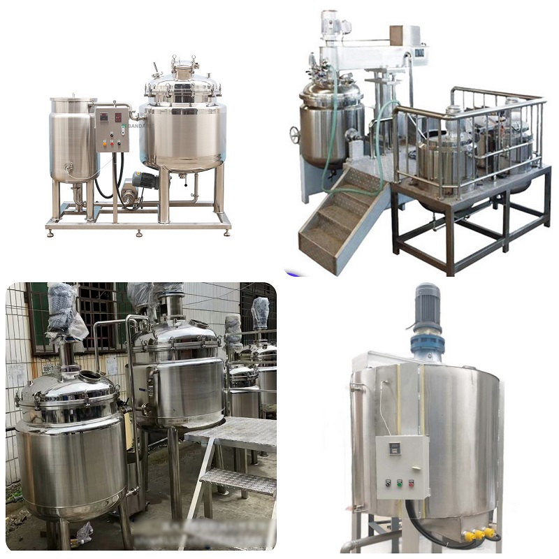 Dây chuyền sản xuất mỹ phẩm tự động - Máy nhũ hóa hút chân không