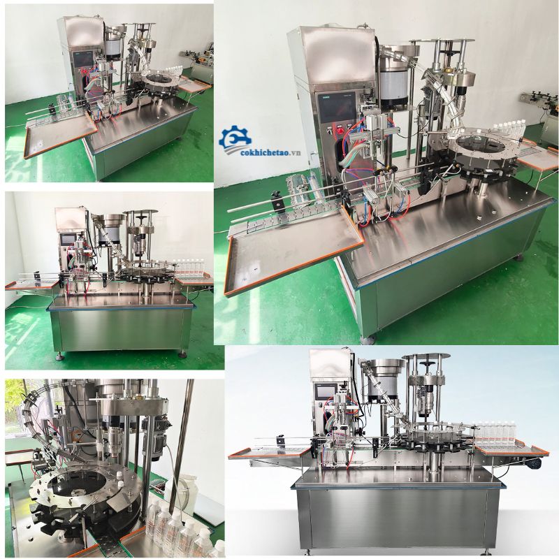 Máy Chiết Rót Tự Động Có Băng Tải