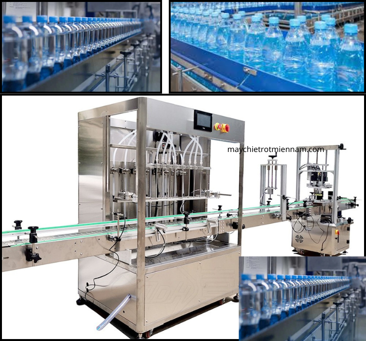 Máy Chiết Rót Và Đóng Nắp Chai Tự Động YX-12-12-3