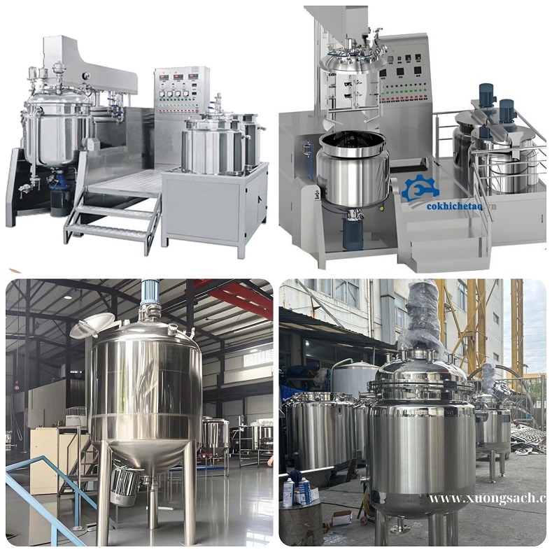 Máy Nhũ Hóa Mỹ Phẩm Hút Chân Không - Máy Đồng Hóa Thực Phẩm