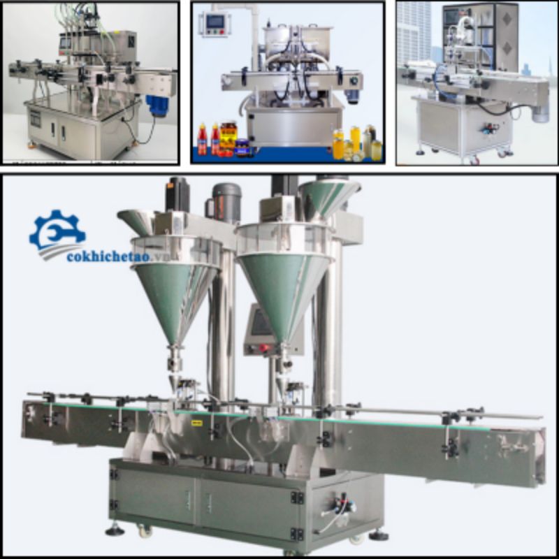 Máy chiết rót mỹ phẩm, kem, sữa tắm, dầu gội, tinh dầu, serum, nước hoa, lotion