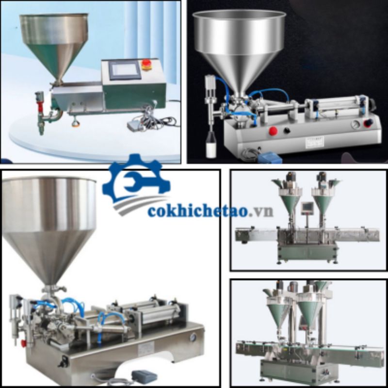 Máy chiết rót mỹ phẩm, kem, tinh dầu, serum, nước hoa, lotion