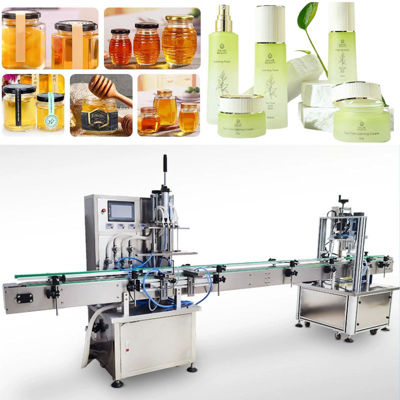 Máy chiết rót tự động đóng nắp chai