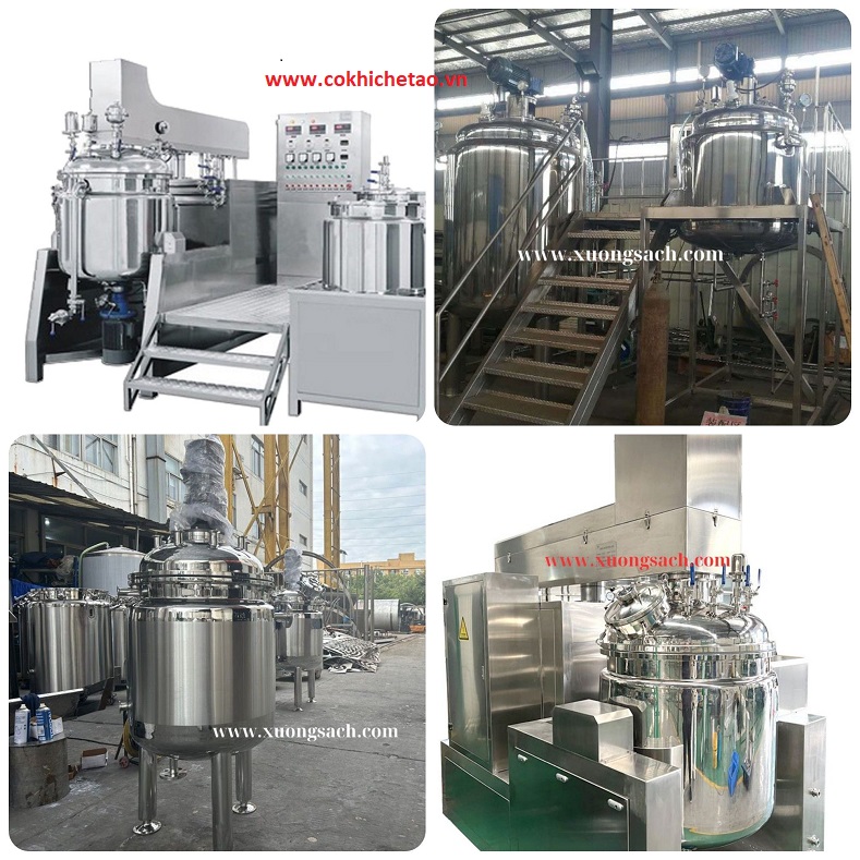 Máy khuấy trộn nhũ hóa công suất lớn, bồn khuấy trộn