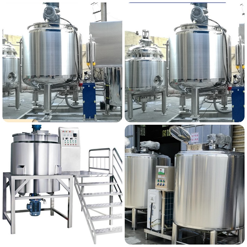 Máy sản xuất mỹ phẩm tự động - Máy nhũ hóa hút chân không