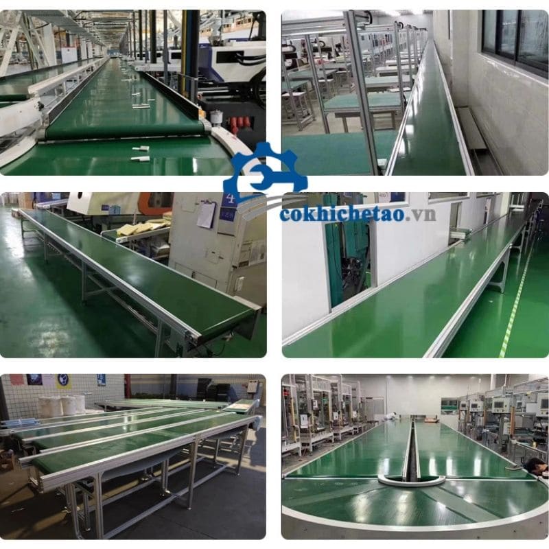 Sản xuất băng tải chuyển hàng