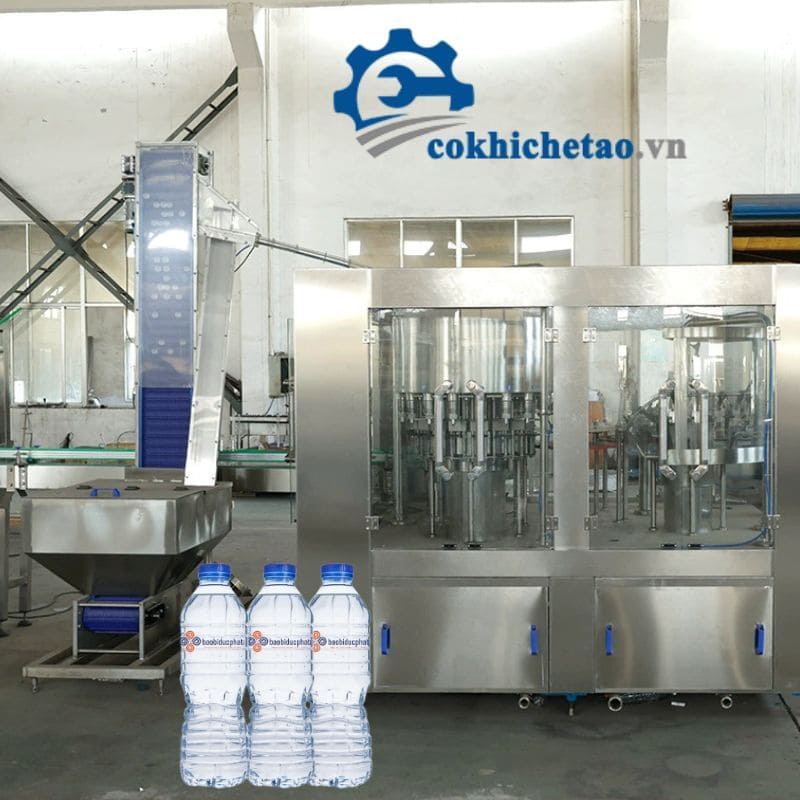 Dây chuyền chiết rót đóng nắp chai nước khoáng