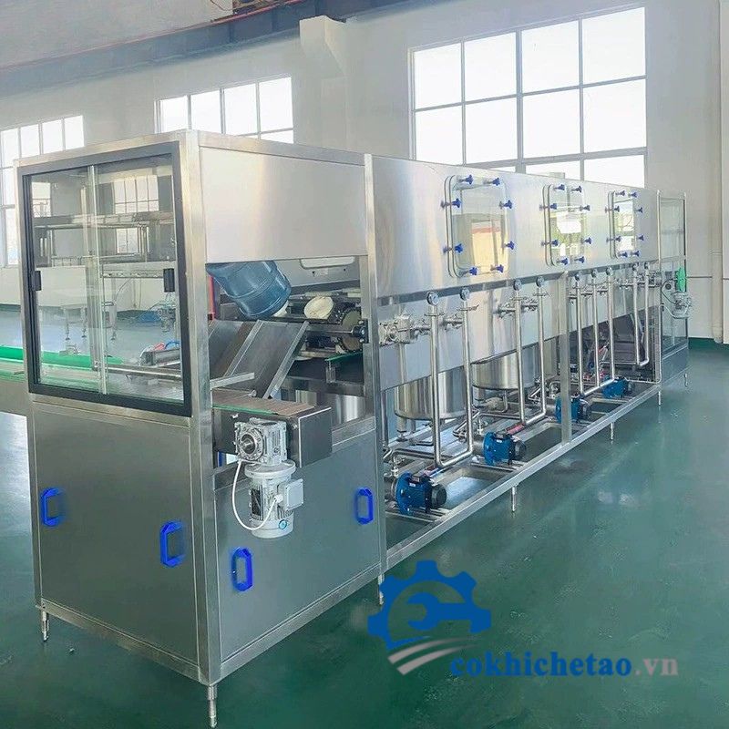 Dây chuyền chiết rót đóng nắp bình nước 20L