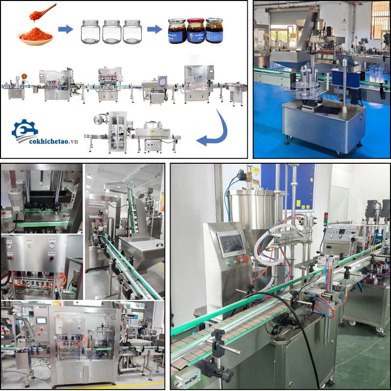 Dây chuyền chiết rót đóng nắp chai