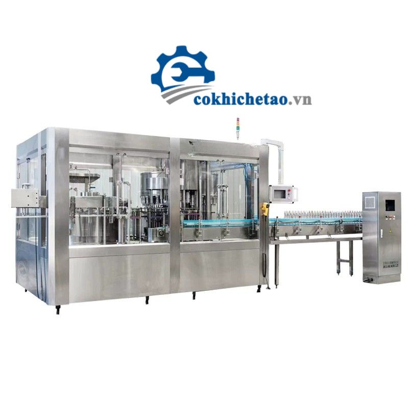 Hệ thống chiết rót và đóng nắp chai tự động