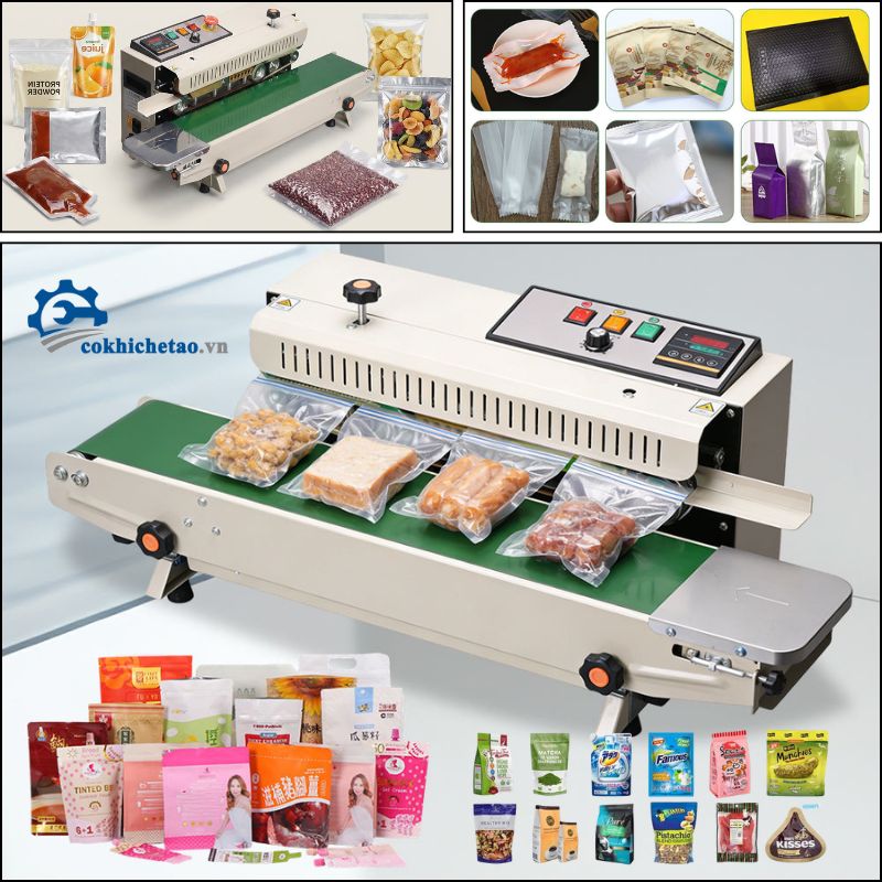 Máy ép miệng túi liên tục