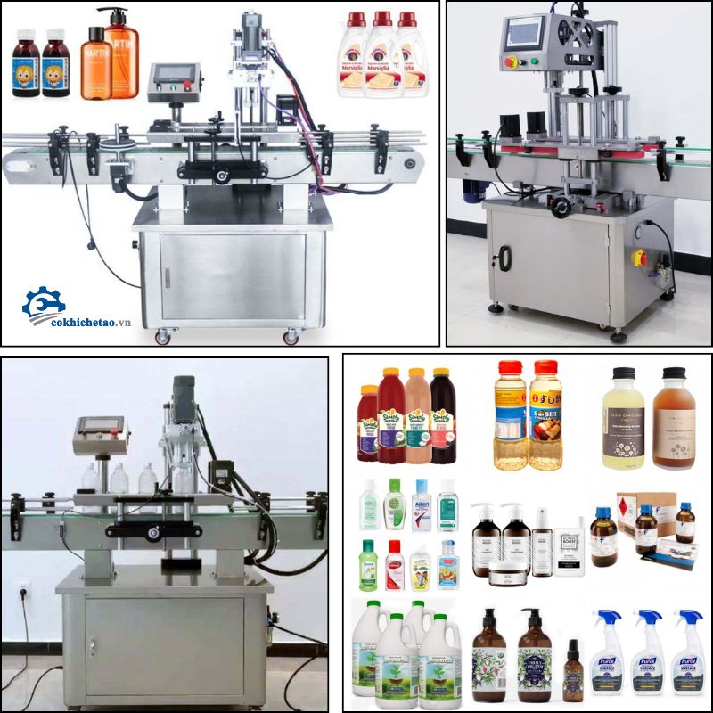 Máy đóng nắp chai tự động