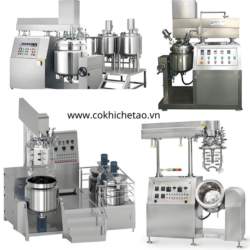 máy đồng hóa mỹ phẩm hút chân không