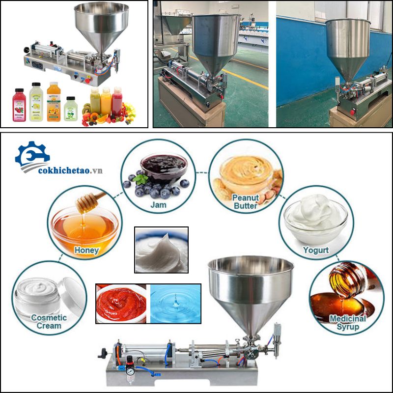 Máy chiết rót 1 vòi bán tự động