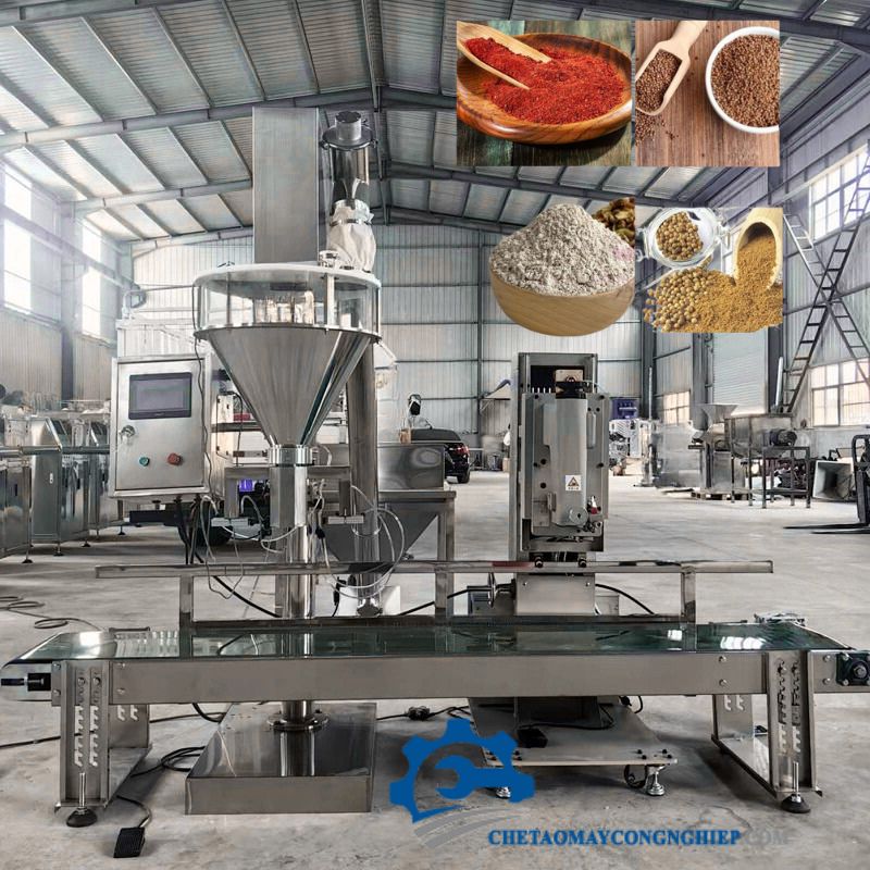 Máy chiết rót bột