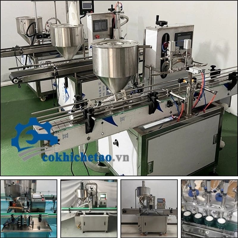 Máy chiết rót mỹ phẩm tự động có gia nhiệt