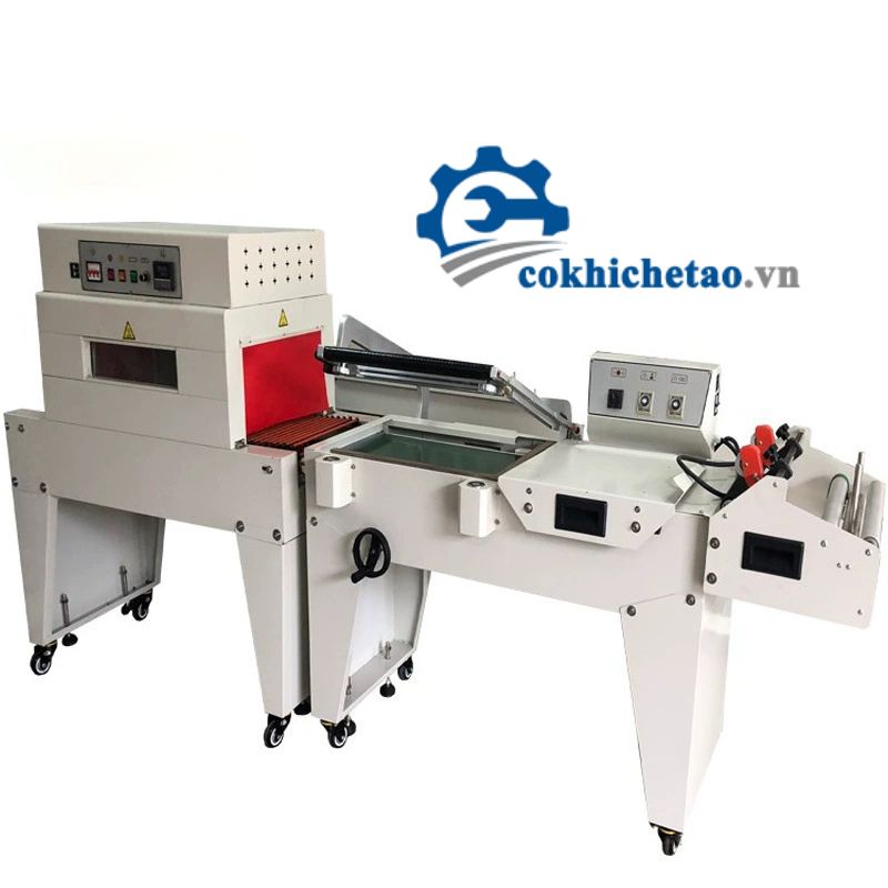 Máy bọc màng co hộp bánh