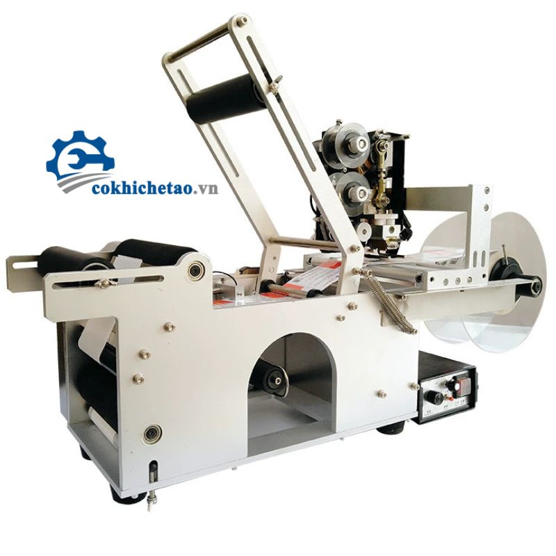 Máy dán nhãn chai tròn bán tự động