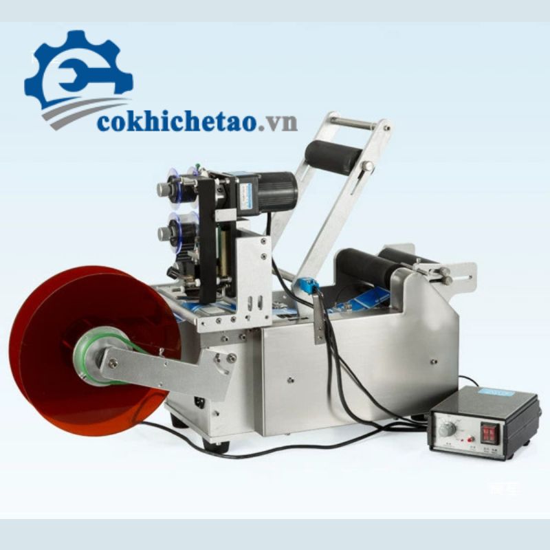 Máy dán nhãn chai bán tự động