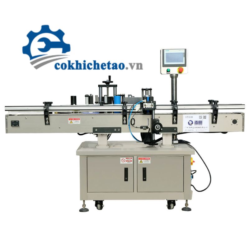 Máy dán nhãn chai dẹp