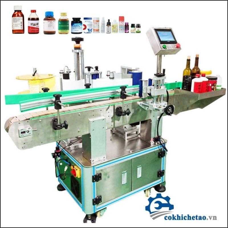 Máy dán nhãn chai tự động