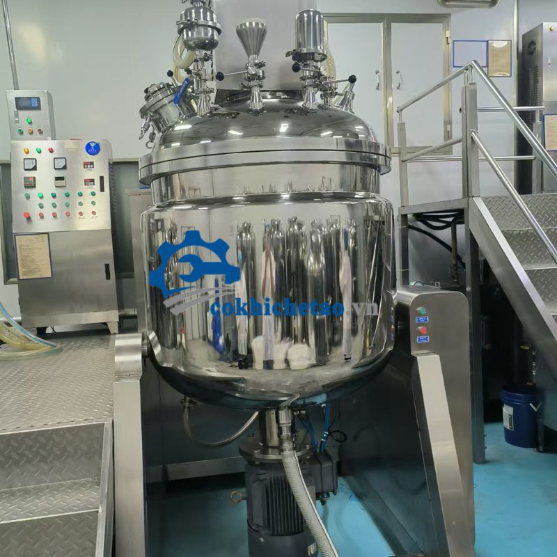 Máy nhũ hóa mỹ phẩm hút chân không