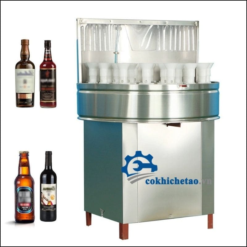 Máy sục rửa chai lọ nhựa tự động