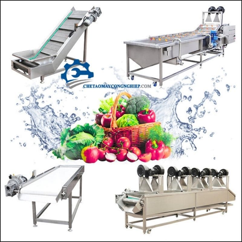 Máy rửa rau củ quả công nghiệp
