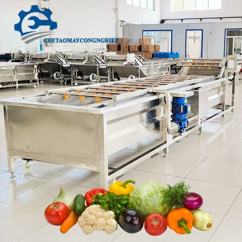 Máy rửa rau quả và thịt cá