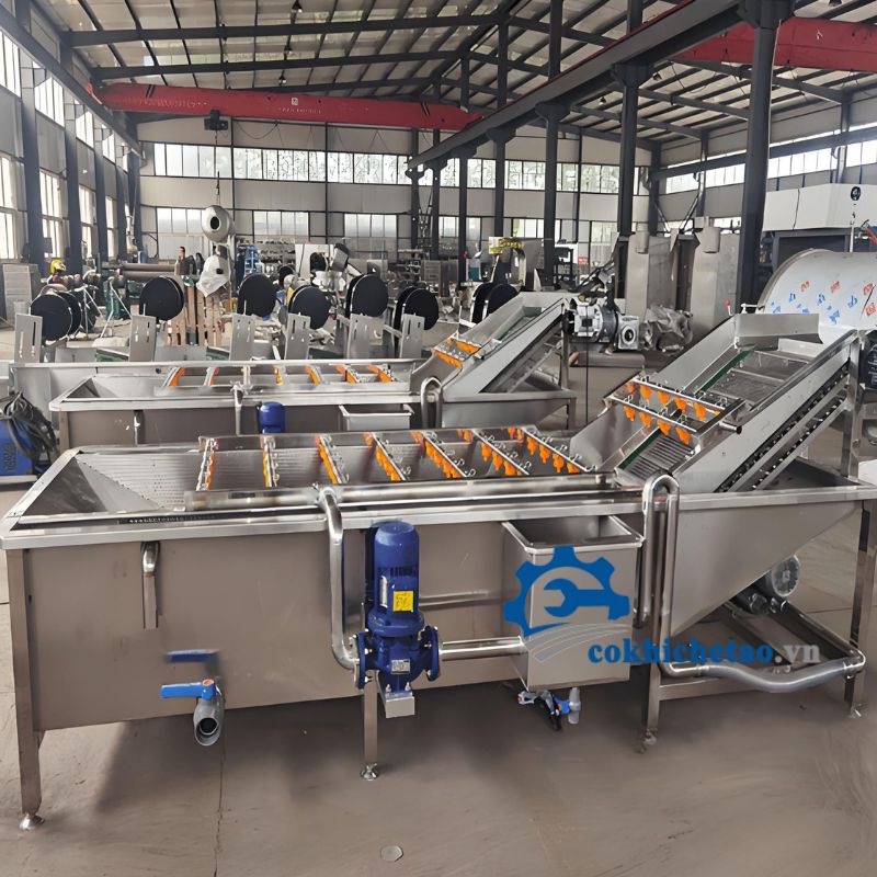 Máy rửa rau quả công nghiệp