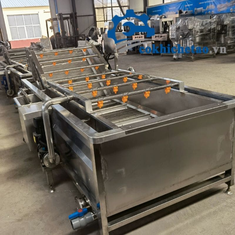 Máy sục rửa rau củ inox 304