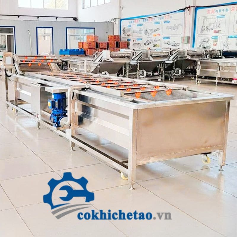 Máy rửa củ quả inox