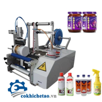 Máy Dán Nhãn Chai Bán Tự Động, Máy Dán Nhãn Decal Chai Tròn