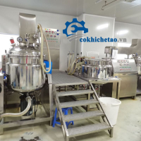 Máy Sản Xuất Mỹ Phẩm Hút Chân Không - Máy Nhũ Hóa Kem Face