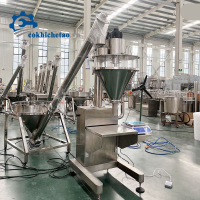 Máy Chiết Rót Có Băng Tải - Máy Chiết Định Lượng Trục Vít, Máy Chiết Thực Phẩm, Mỹ Phẩm