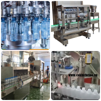Dây chuyền chiết rót đóng nắp chai - Máy chiết chai pet, chai nhựa, nước khoáng, nước suối