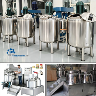 Máy Nhũ Hóa Mỹ Phẩm Hút Chân Không - Máy Đồng Hóa Thực Phẩm