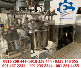 Máy Nhũ Hóa Mỹ Phẩm Hút Chân Không - Máy Đồng Hóa Thực Phẩm