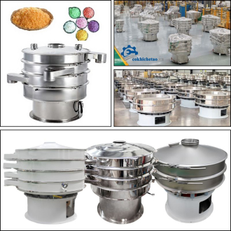 Máy Sàng Rung Tròn Nhiều Tầng, Máy Sàng Rung 3 Tầng, Máy Sàng Bột Khô