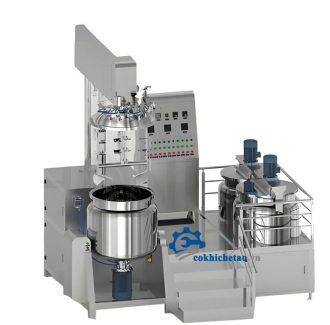 Máy nấu mỹ phẩm, nồi nấu có cánh khuấy – Máy nhũ hóa mỹ phẩm, máy đồng hóa