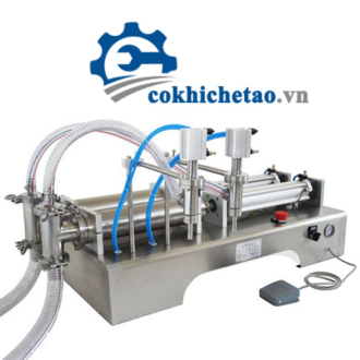 Máy Chiết Kem Mỹ Phẩm, Máy Chiết Rót Dung Dịch Đặc Hai Vòi